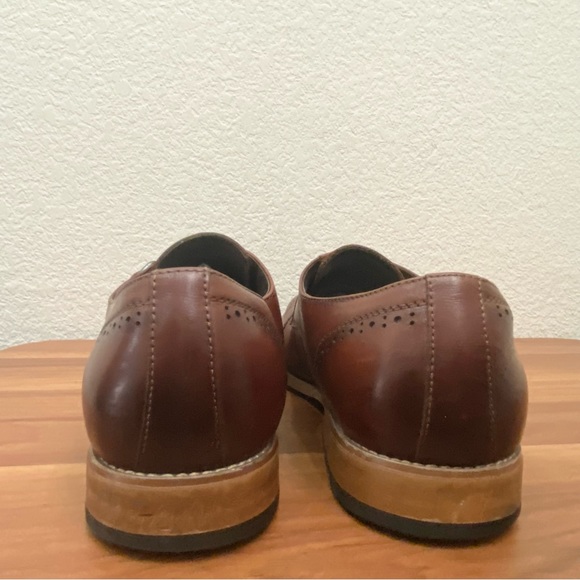 STACY ADAMS Men's Duncan Cap-Toe Single Monk Strap Leather Shoes Size 11.5M - Picture 5 of 15